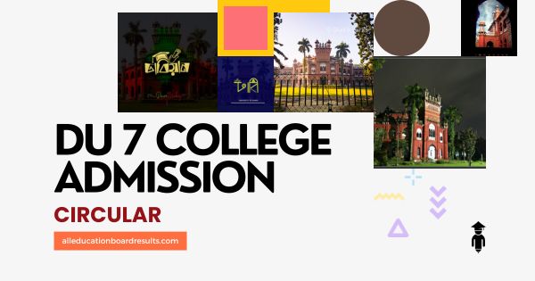 DU 7-college Admission Circular 2023-24