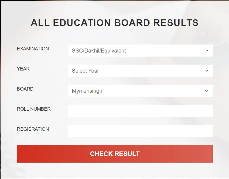 Mymensingh Board  SSC result 2026  with full mark sheet